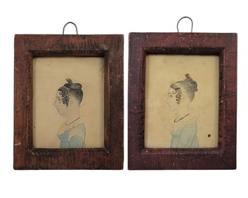 PAIR OF MINIATURE PORTRAITS