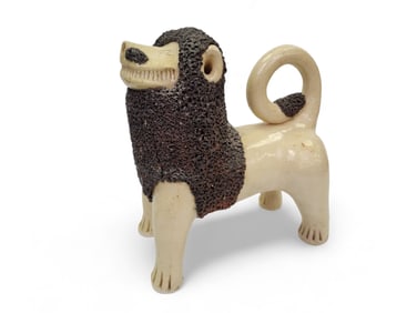 POTTERY LION BY BILLY RAY HUSSEY (B. 1955)