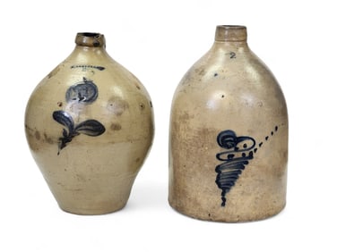 TWO STONEWARE JUGS