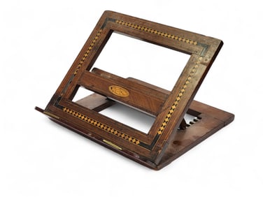INLAID FOLDING BOOK STAND
