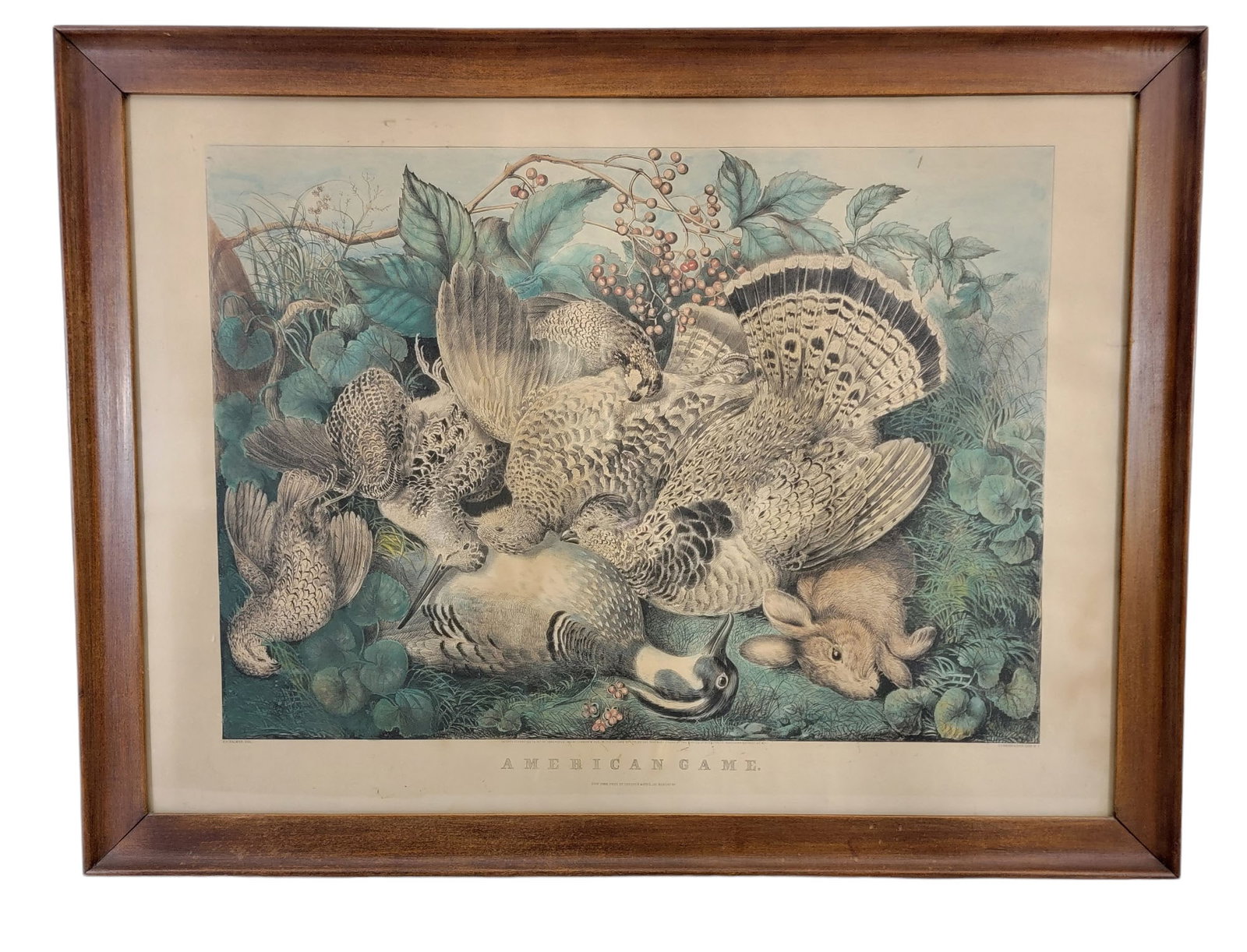 CURRIER AND IVES LARGE FOLIO: AMERICAN GAME (1 of 7)