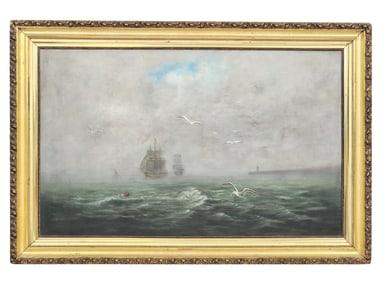 SEASCAPE WITH SHIPS