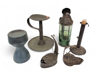 COLLECTION OF EARLY LIGHTING