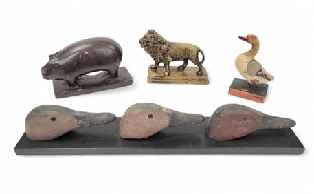 COLLECTION OF FOLK ART ANIMALS