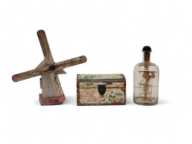 THREE PIECES OF FOLK ART