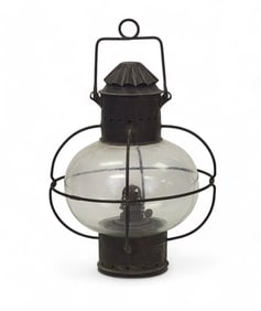 SHIP'S LANTERN WITH ONION GLOBE