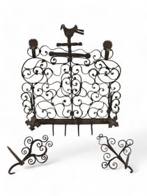 WROUGHT-IRON UTENSIL HANGER SET