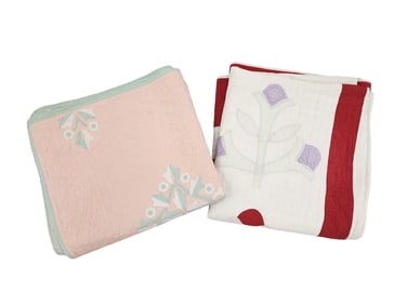 TWO APPLIQUE QUILTS