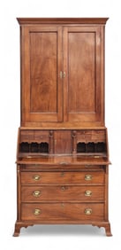 CHIPPENDALE DESK-AND-BOOKCASE