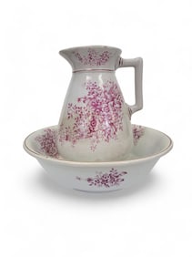 VICTORIAN WASH BASIN AND PITCHER SET