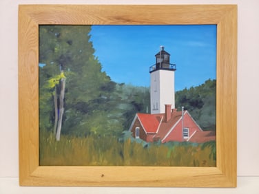 PRESQUE ISLE LIGHTHOUSE BY STEVEN BOKSENBAUM (20TH-21ST CENTURY)