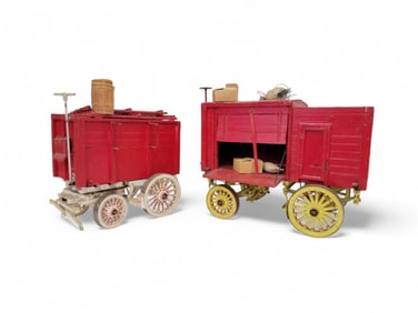 BYRAM MODEL CIRCUS: STAKE WAGON AND WATER WAGON