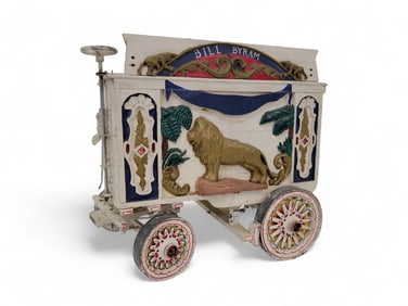 BYRAM MODEL CIRCUS: WHITE TABLEAU WAGON