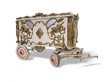 BYRAM MODEL CIRCUS: WHITE TABLEAU WAGON