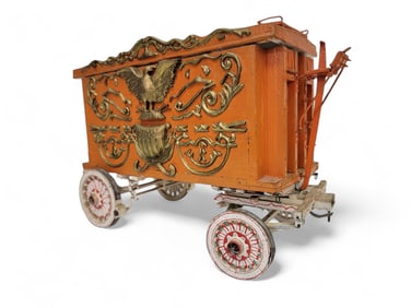 BYRAM MODEL CIRCUS: ORANGE TABLEAU WAGON