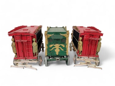 BYRAM MODEL CIRCUS: THREE CAGE WAGONS
