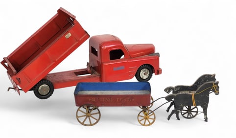 TWO EARLY TOY VEHICLES