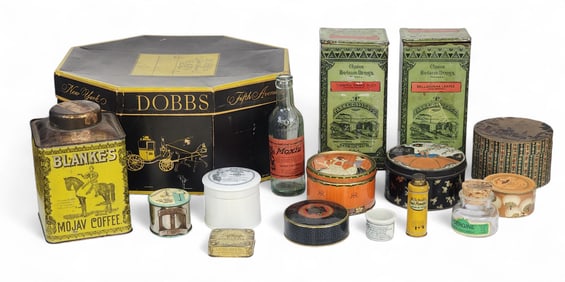 COLLECTION OF ADVERTISING CONTAINERS