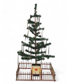 FEATHER TREE WITH FENCE