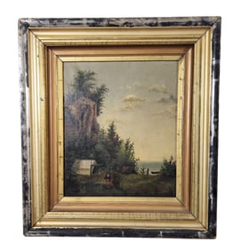 LANDSCAPE WITH CAMPERS