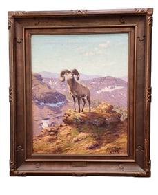 ROBERT LINDNEUX (COLORADO, 1871-1970): BIGHORN SHEEP