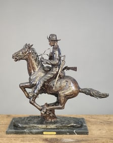 TROOPER OF THE PLAINS AFTER FREDERIC REMINGTON (AMERICAN, 1861-1909)