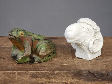 TWO FOLK ART ANIMALS