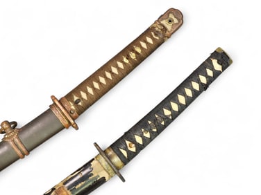 TWO SIGNED JAPANESE KATANAS