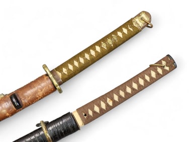TWO SIGNED JAPANESE KATANAS
