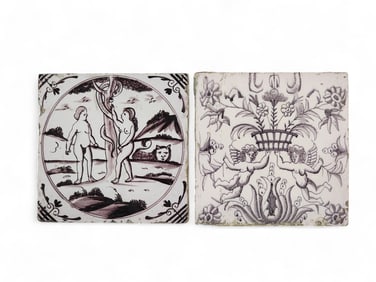 TWO DELFT TILES