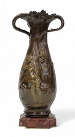 PAUL HYPOLYTE RENE ROUSSEL (FRANCE, 1867-1928) BRONZE VASE
