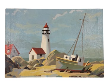 COASTAL LANDSCAPE WITH LIGHTHOUSE