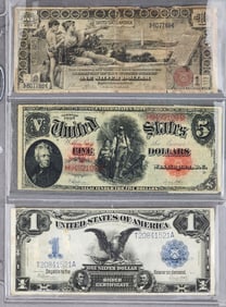 THREE HORSE BLANKET BANK NOTES