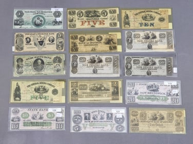 GROUP OF CIVIL WAR AND EARLY AMERICAN NORTHERN STATES OBSOLETE NOTES