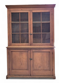 CHIPPENDALE STEP-BACK CUPBOARD
