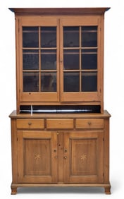 INLAID STEP-BACK CUPBOARD