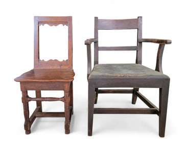 TWO EARLY CHAIRS