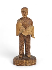 FOLK CARVING OF A MAN