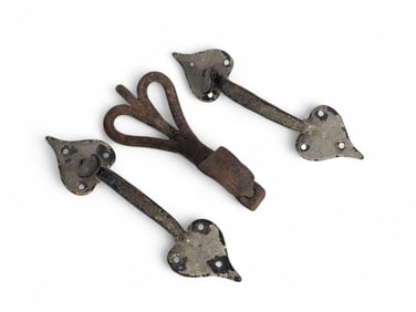 GROUP OF EARLY WROUGHT IRON
