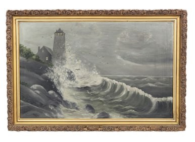 COASTAL LANDSCAPE WITH LIGHTHOUSE