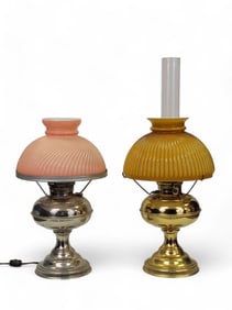 TWO OIL LAMPS