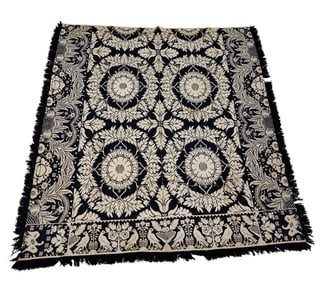 JACQUARD COVERLET