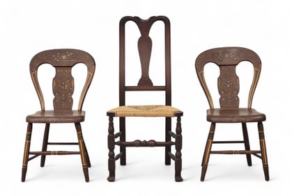 THREE EARLY AMERICAN CHAIRS