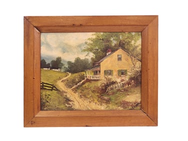 AMERICAN LANDSCAPE WITH HOUSE