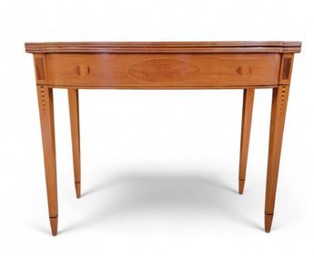 INLAID HEPPLEWHITE CARD TABLE