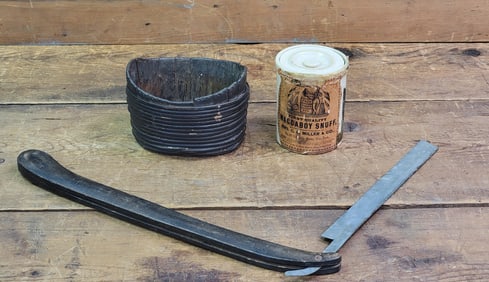 KEELER, SNUFF JAR, & TRADE SIGN