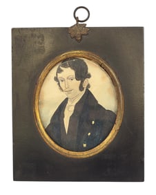 MINIATURE PORTRAIT OF A GENTLEMAN