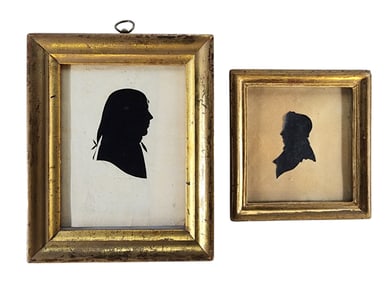 TWO SILHOUETTES OF GENTLEMEN