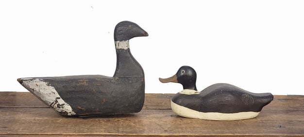 TWO DUCK DECOYS