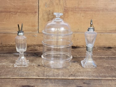 THREE PIECES OF AMERICAN GLASS